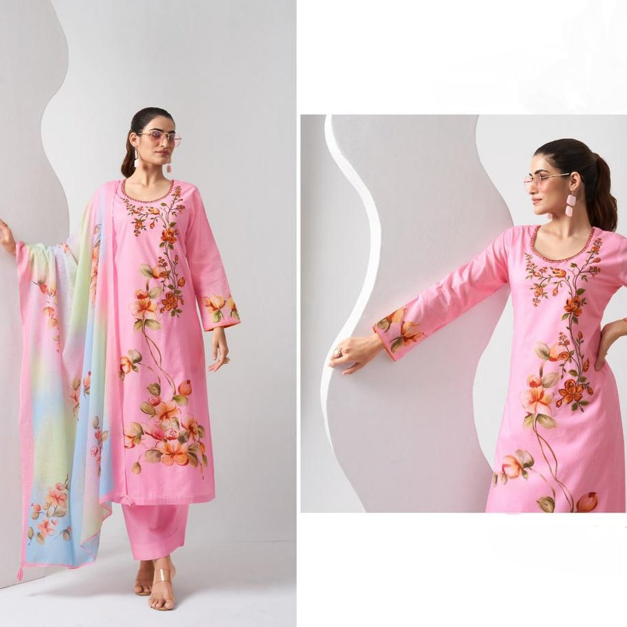 DREAMS COTTON EMBROIDERY SUIT