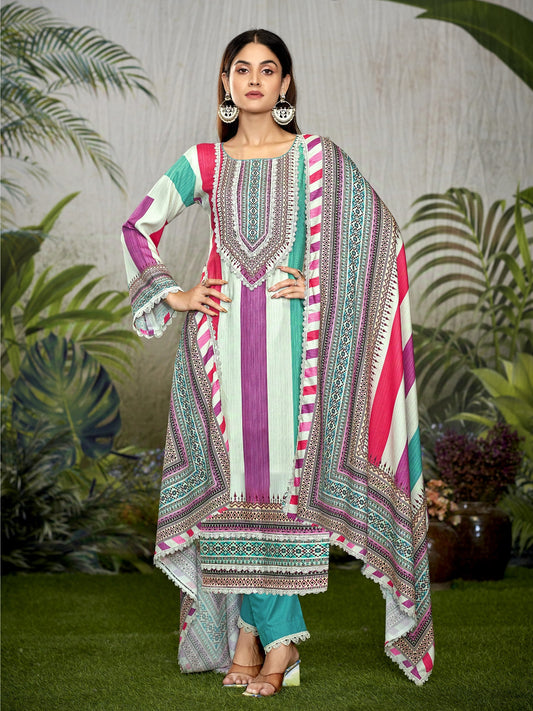 AZAA LAHERIYA COTTON SUIT 2