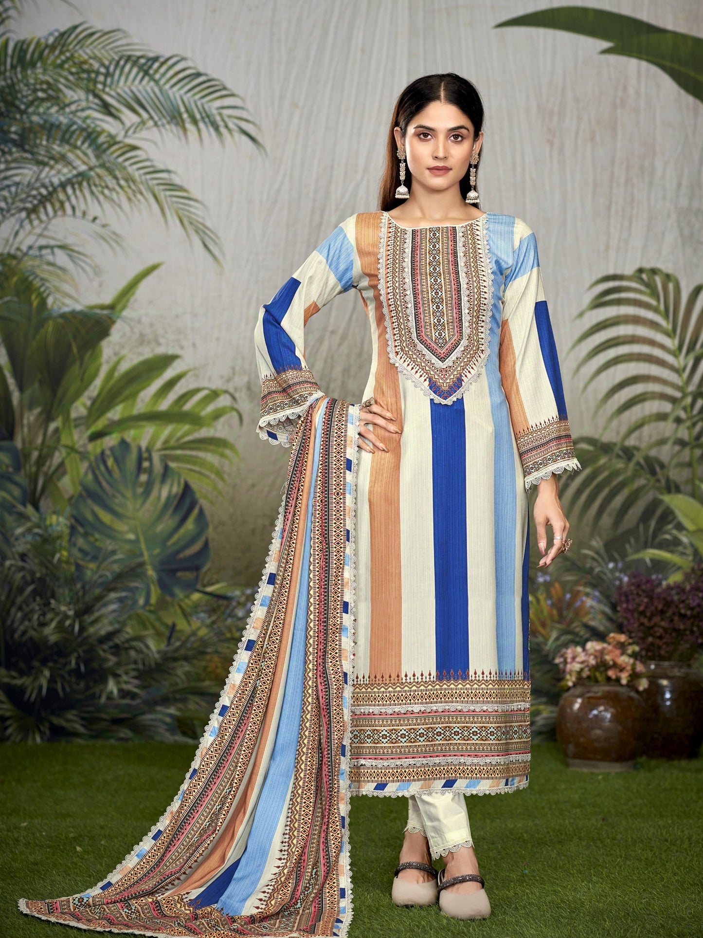 AZAA LAHERIYA COTTON SUIT 2