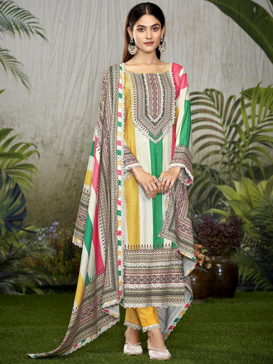 AZAA LAHERIYA COTTON SUIT 2