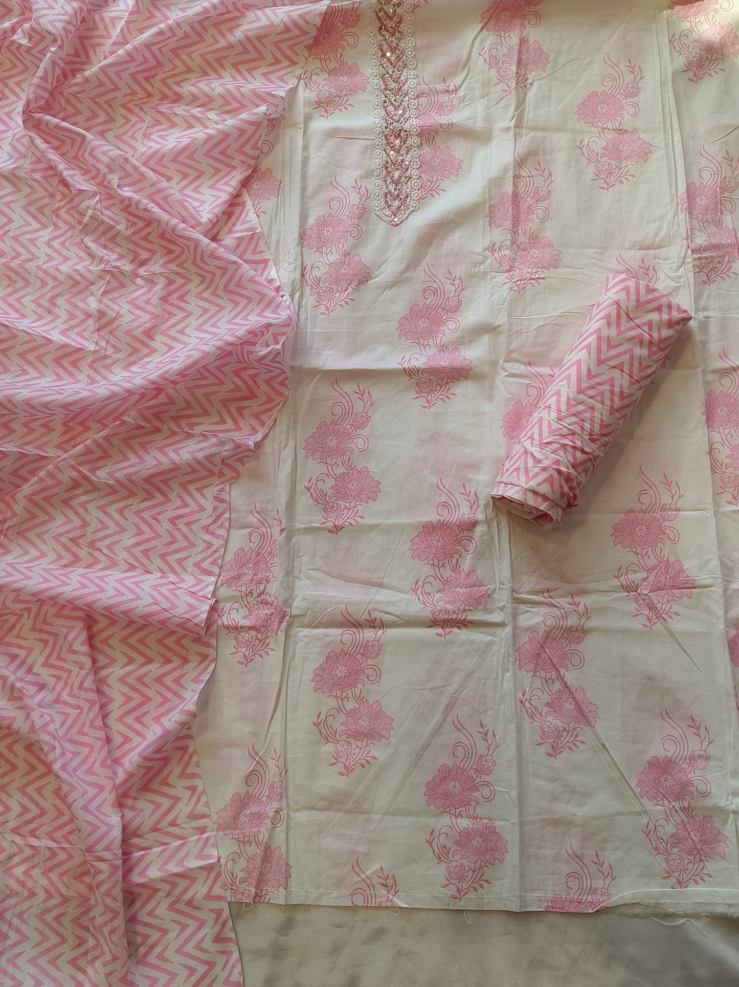 PINK PURE SOFT COTTON SUIT