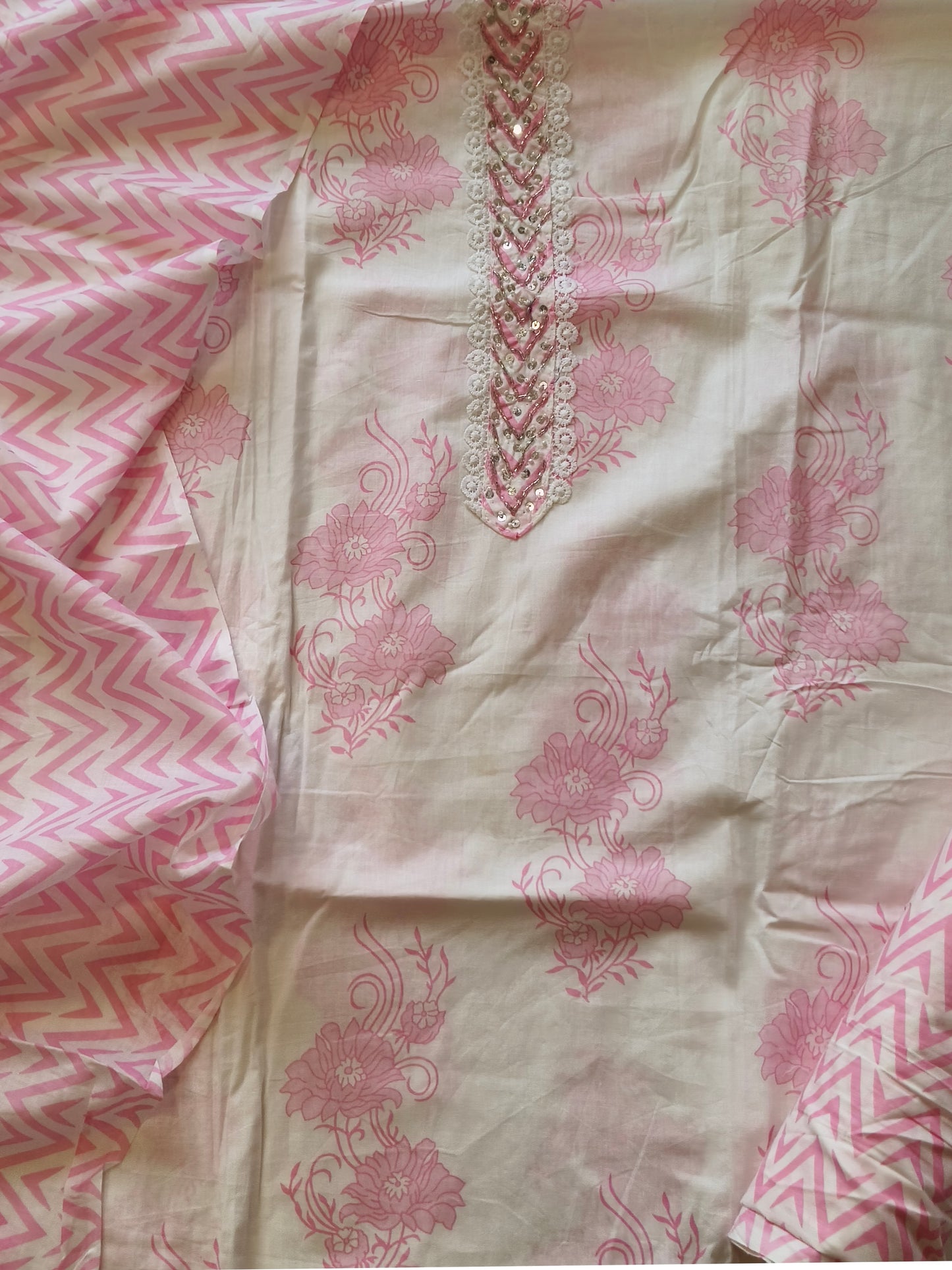 PINK PURE SOFT COTTON SUIT