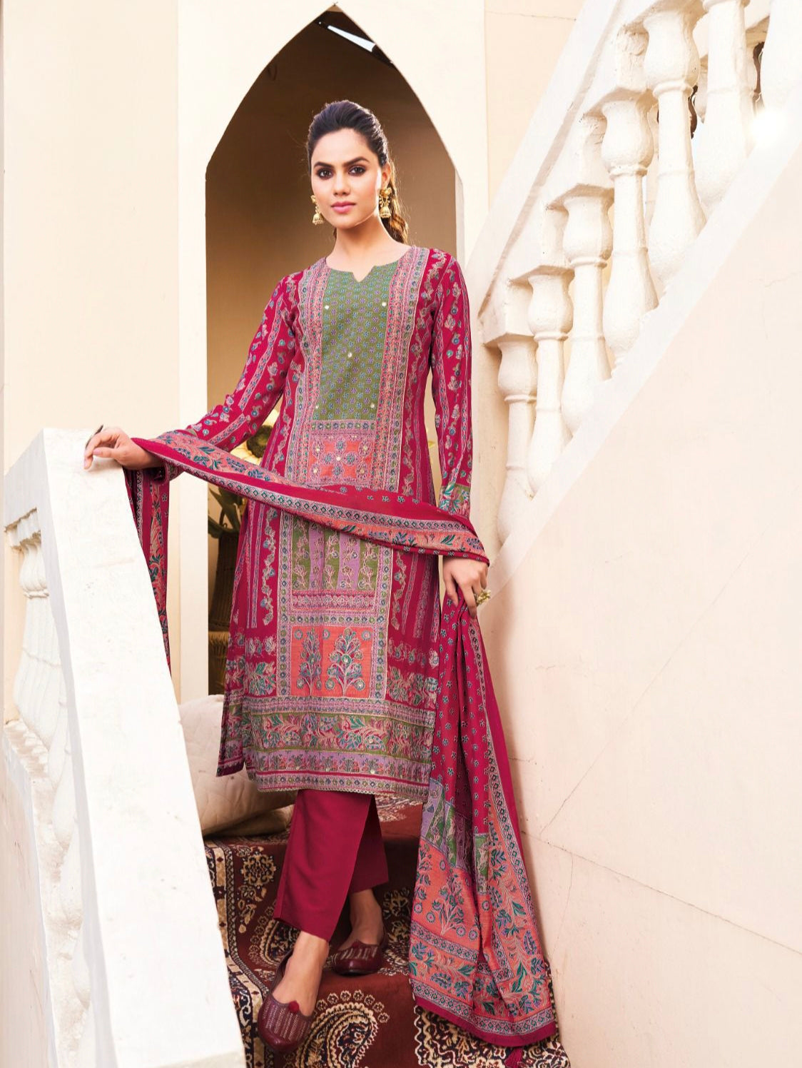 KANCHAN MODAL SILK HAND EMBROIDERY SUIT