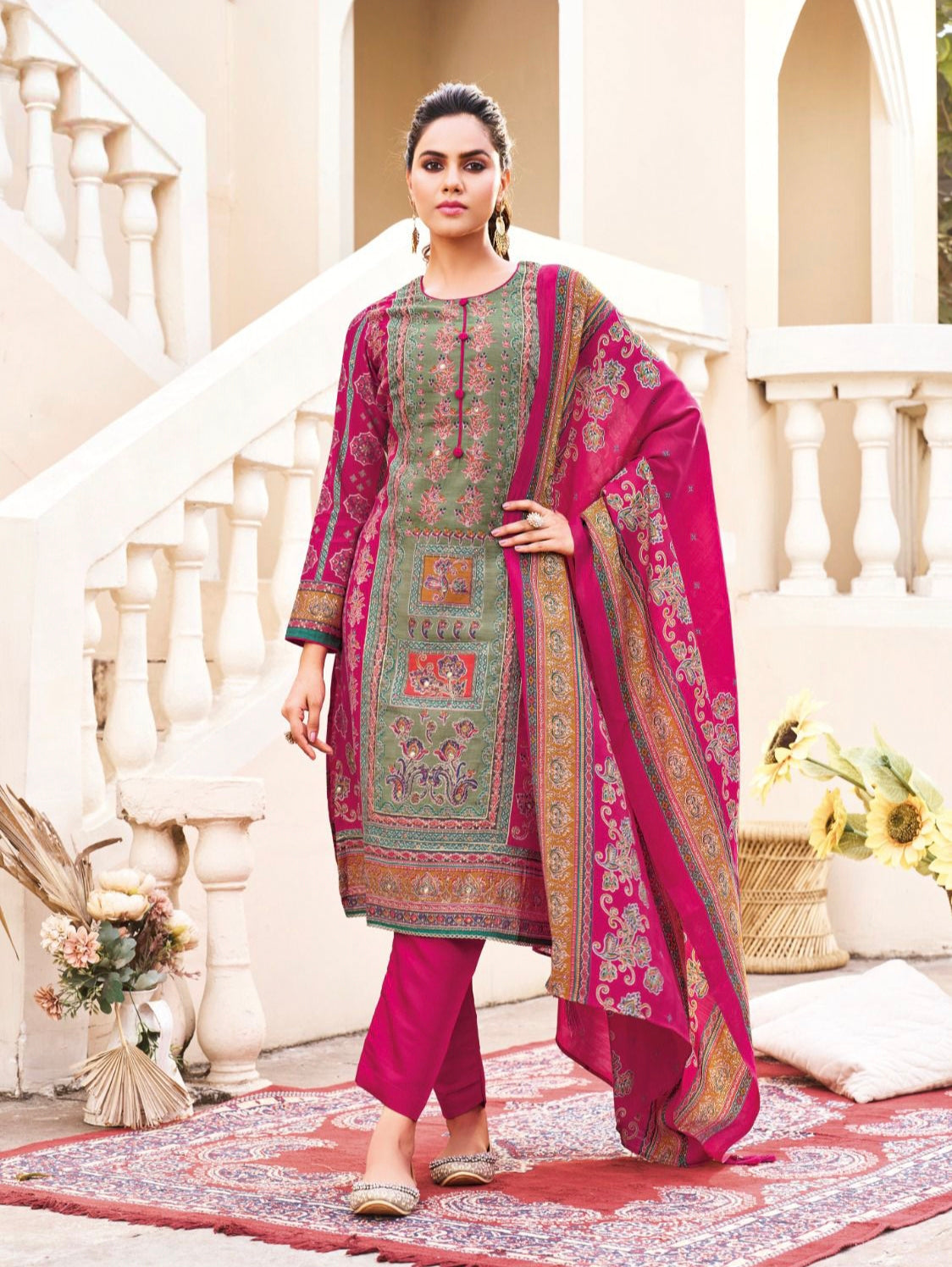 KANCHAN MODAL SILK HAND EMBROIDERY SUIT