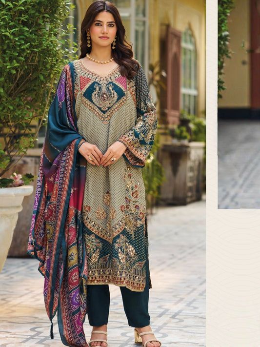 MUSLIN EMBROIDERY SUIT 280 Q
