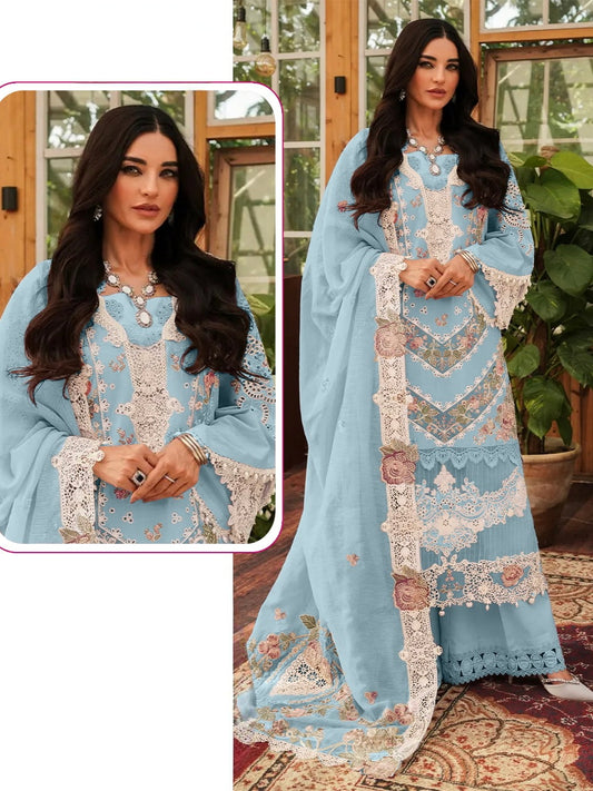 HANIA PURE COTTON EMBROIDERY SUIT 3