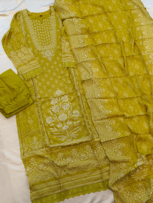 SF MUSLIN READYMADE SUIT 102