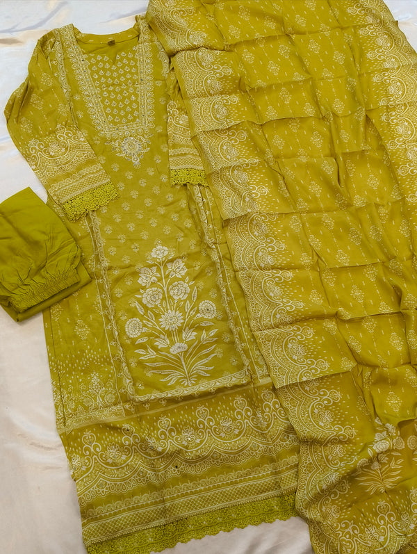 SF MUSLIN READYMADE SUIT  Q