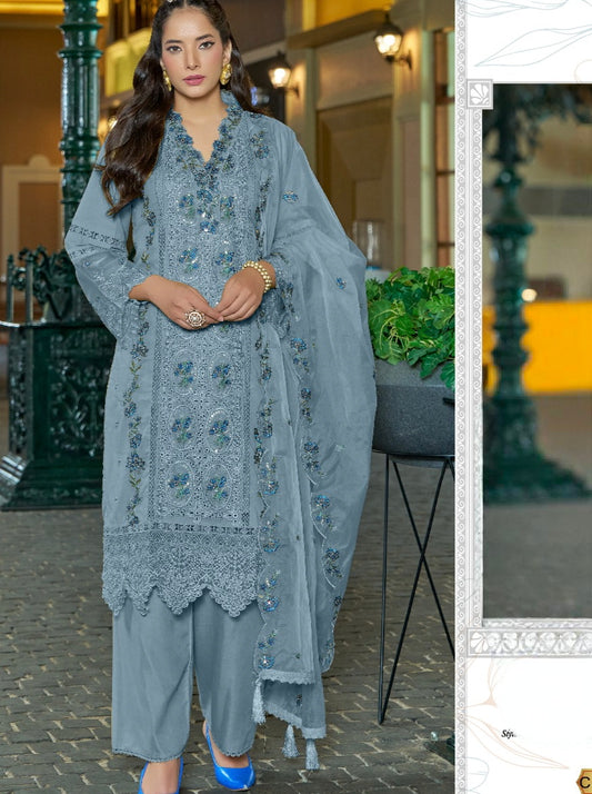 HANIA PURE COTTON EMBROIDERY SUIT 2004F