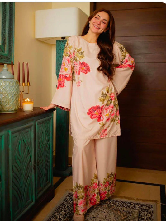 HANIA PEACH CO-ORD READYMADE Q
