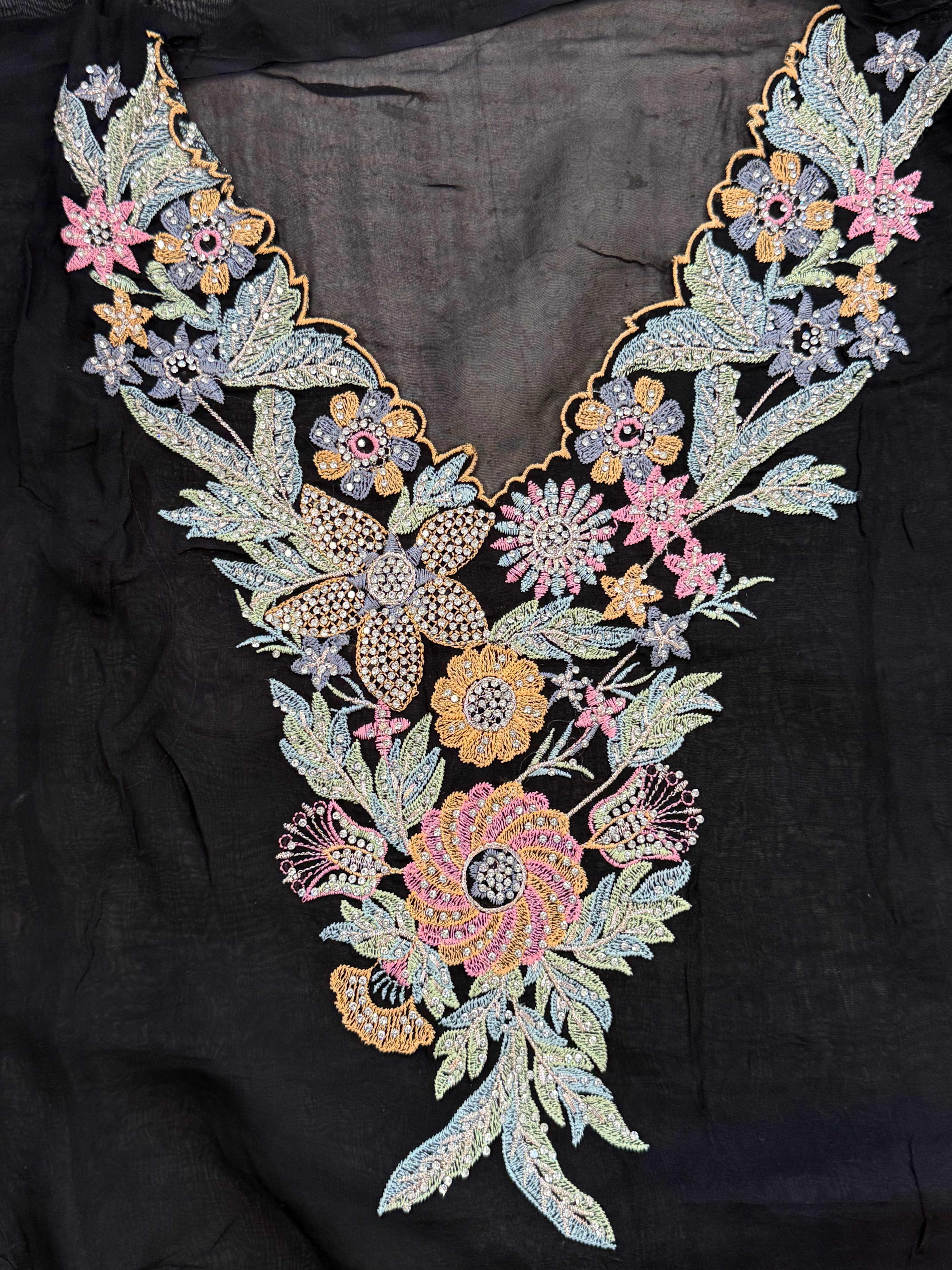 AFREEN ORGANZA EMBROIDERY SUIT 1