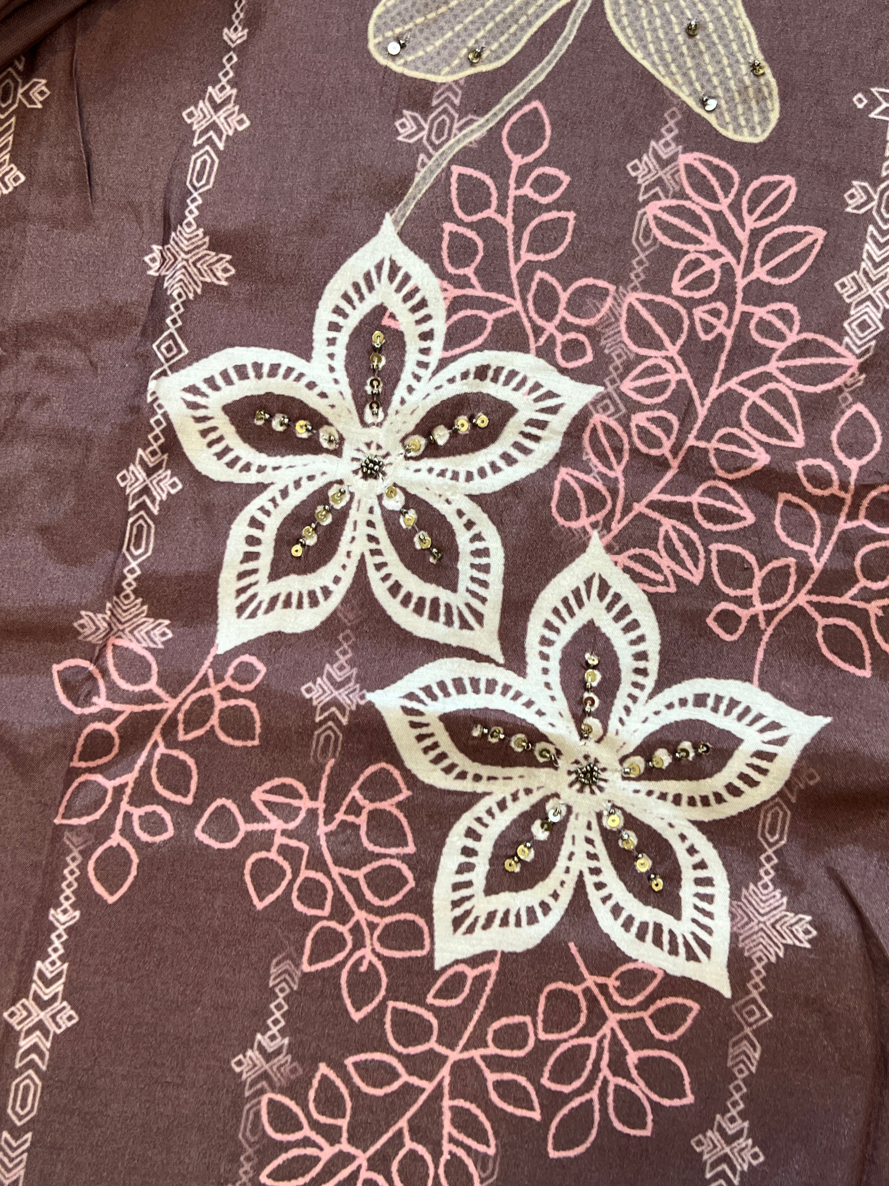 KAIRA MUSLIN HAND WORK EMBROIDERY SUIT 5 R