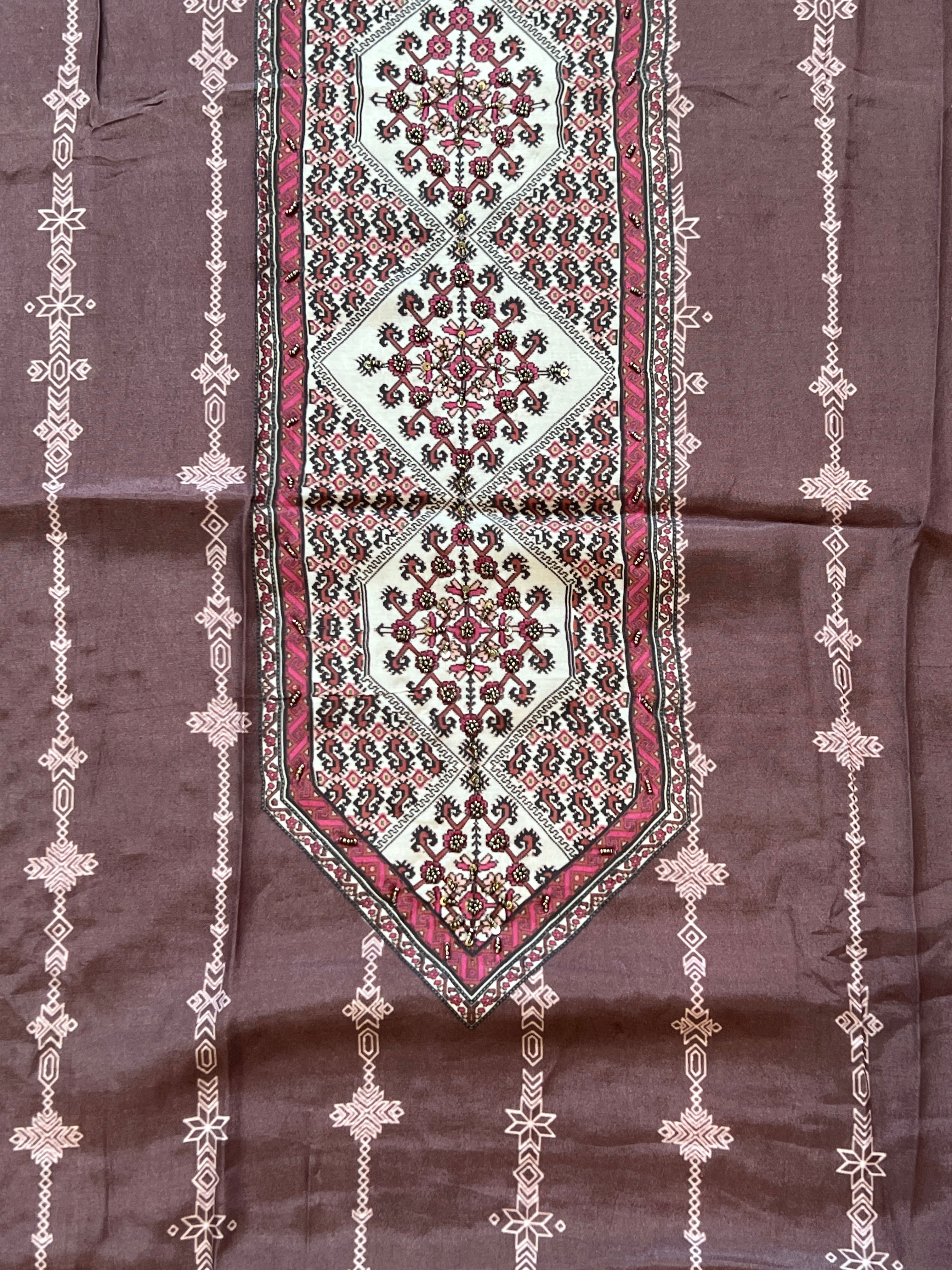 KAIRA MUSLIN HAND WORK EMBROIDERY SUIT 5 R