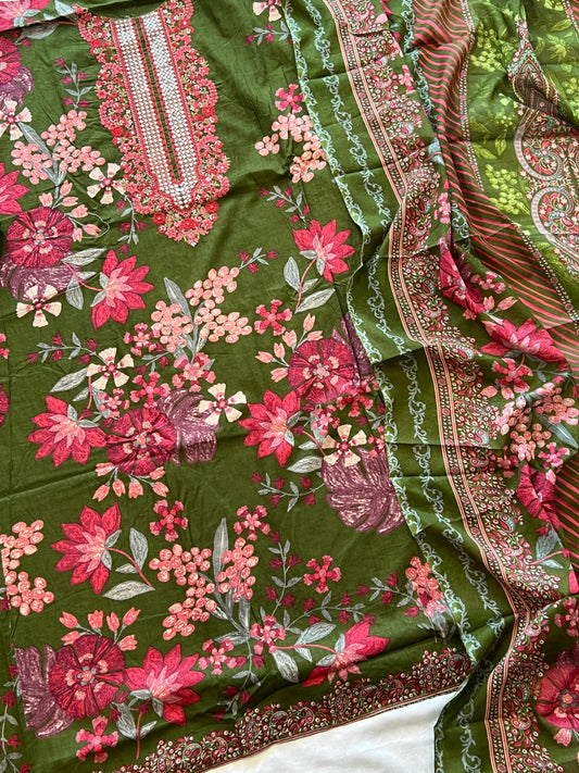 CASMERE COTTON EMBROIDERY SUIT 4