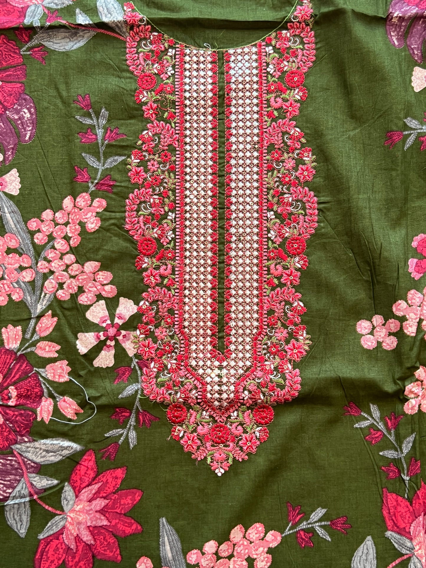 CASMERE COTTON EMBROIDERY SUIT 4