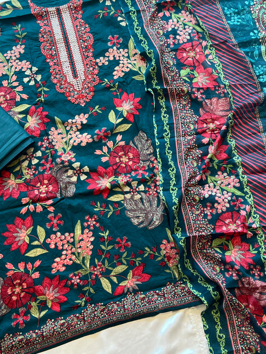 CASMERE COTTON EMBROIDERY SUIT 5 Q