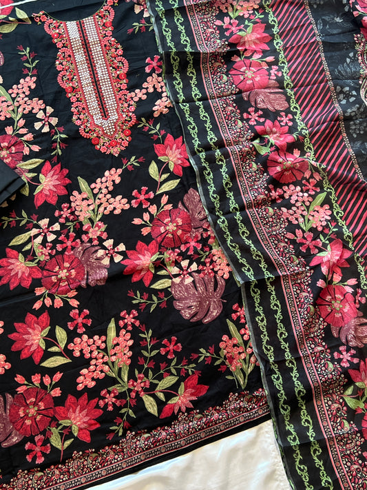 CASMERE COTTON EMBROIDERY SUIT 2
