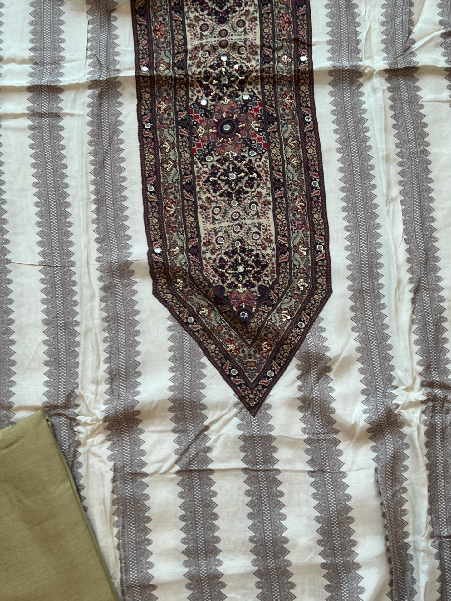 KAIRA MUSLIN HAND WORK EMBROIDERY SUIT 7 Q