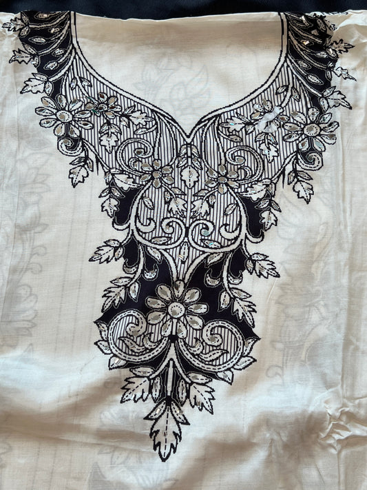 KAIRA MUSLIN HAND WORK EMBROIDERY SUIT 9
