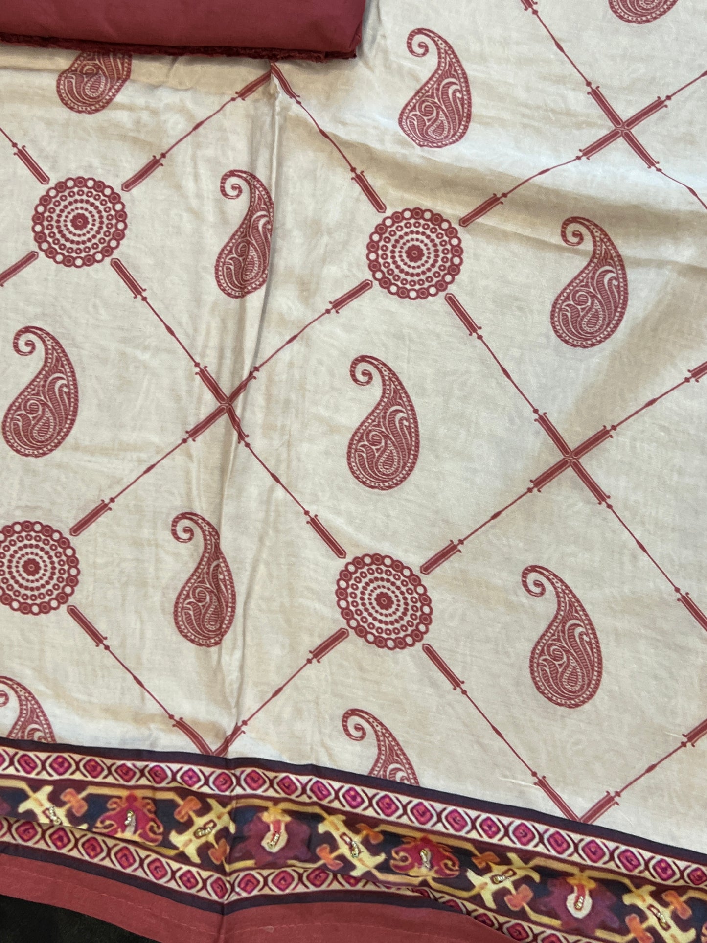 KAIRA MUSLIN HAND WORK EMBROIDERY SUIT 11