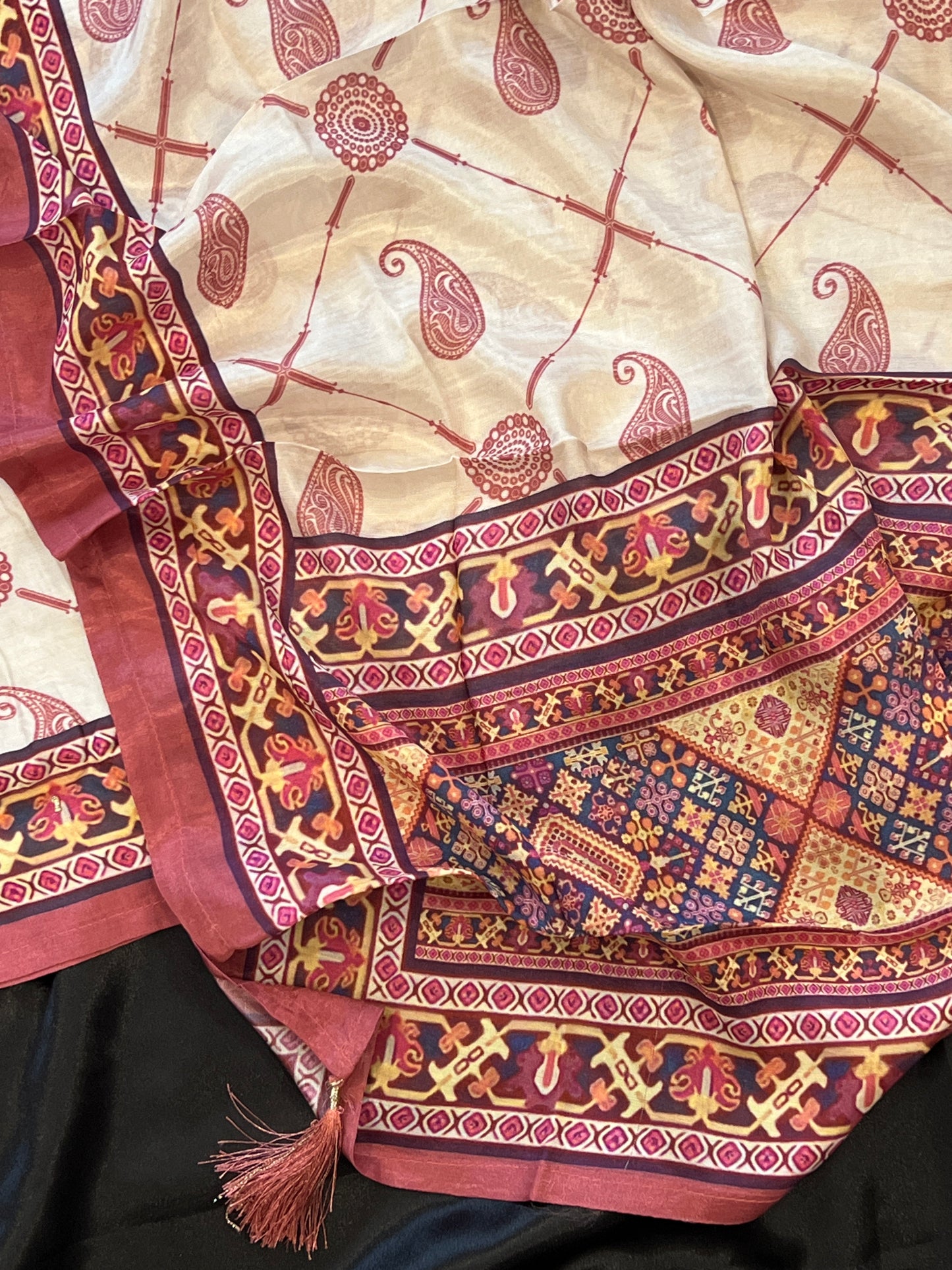 KAIRA MUSLIN HAND WORK EMBROIDERY SUIT 11
