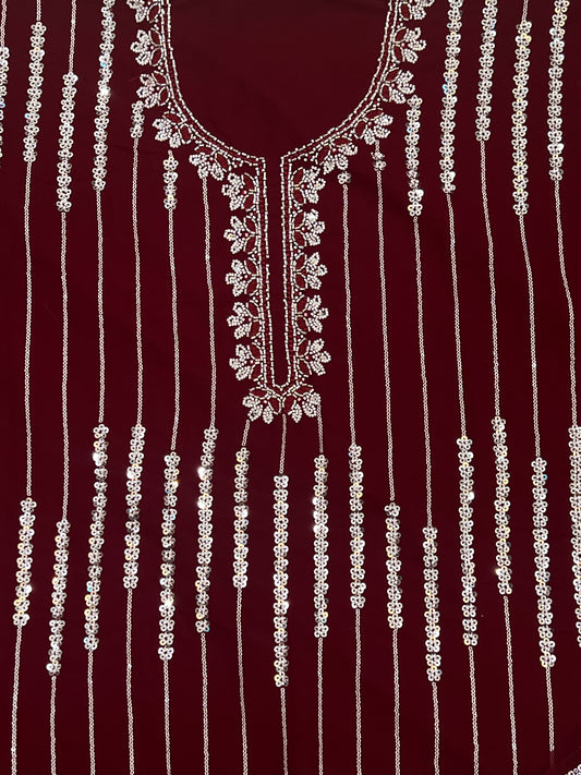 GEORGETTE CUTDANA HANDWORK SUIT