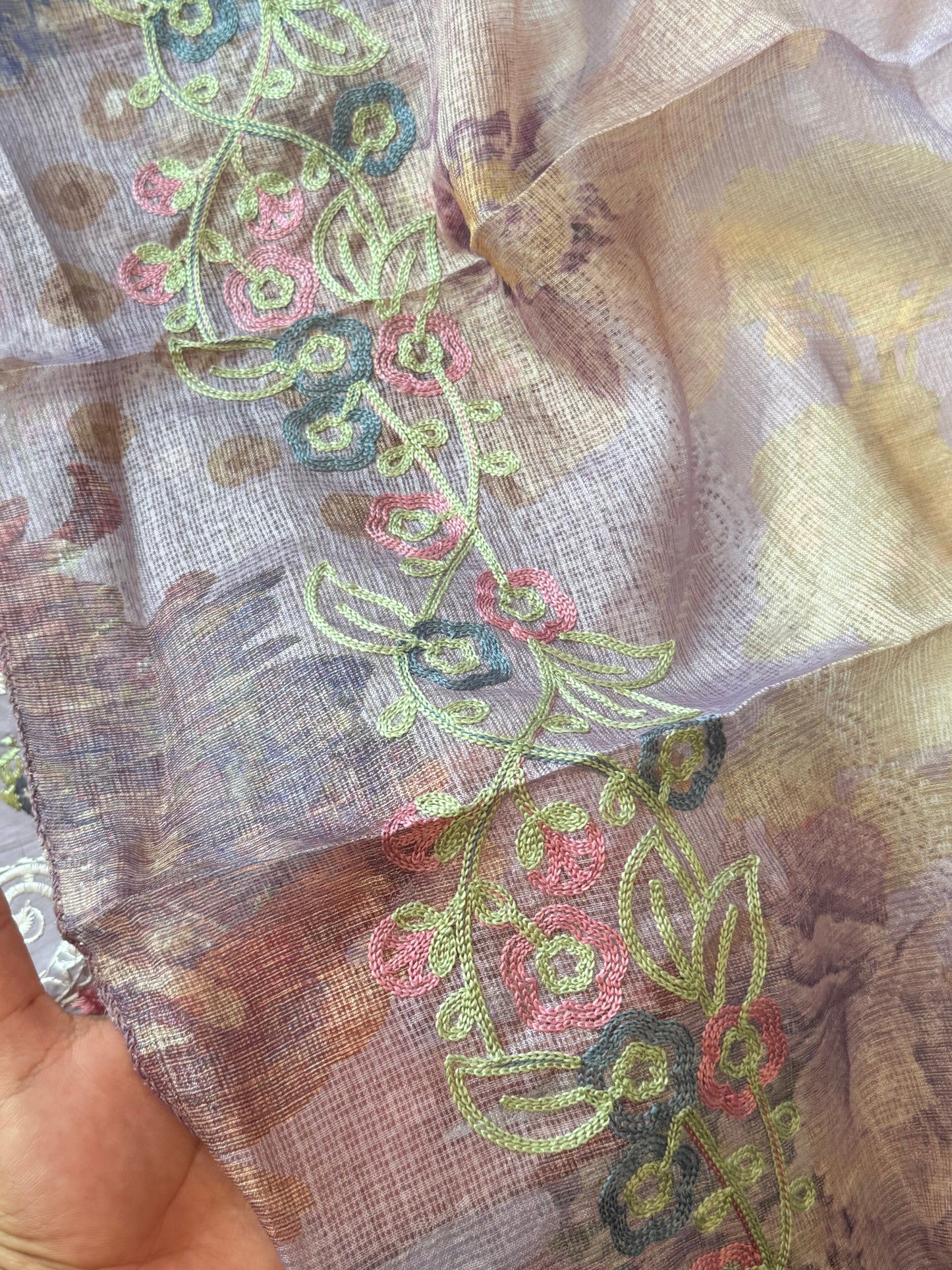 SOBIA LAVENDER COTTON  PATCH SUIT Q 6