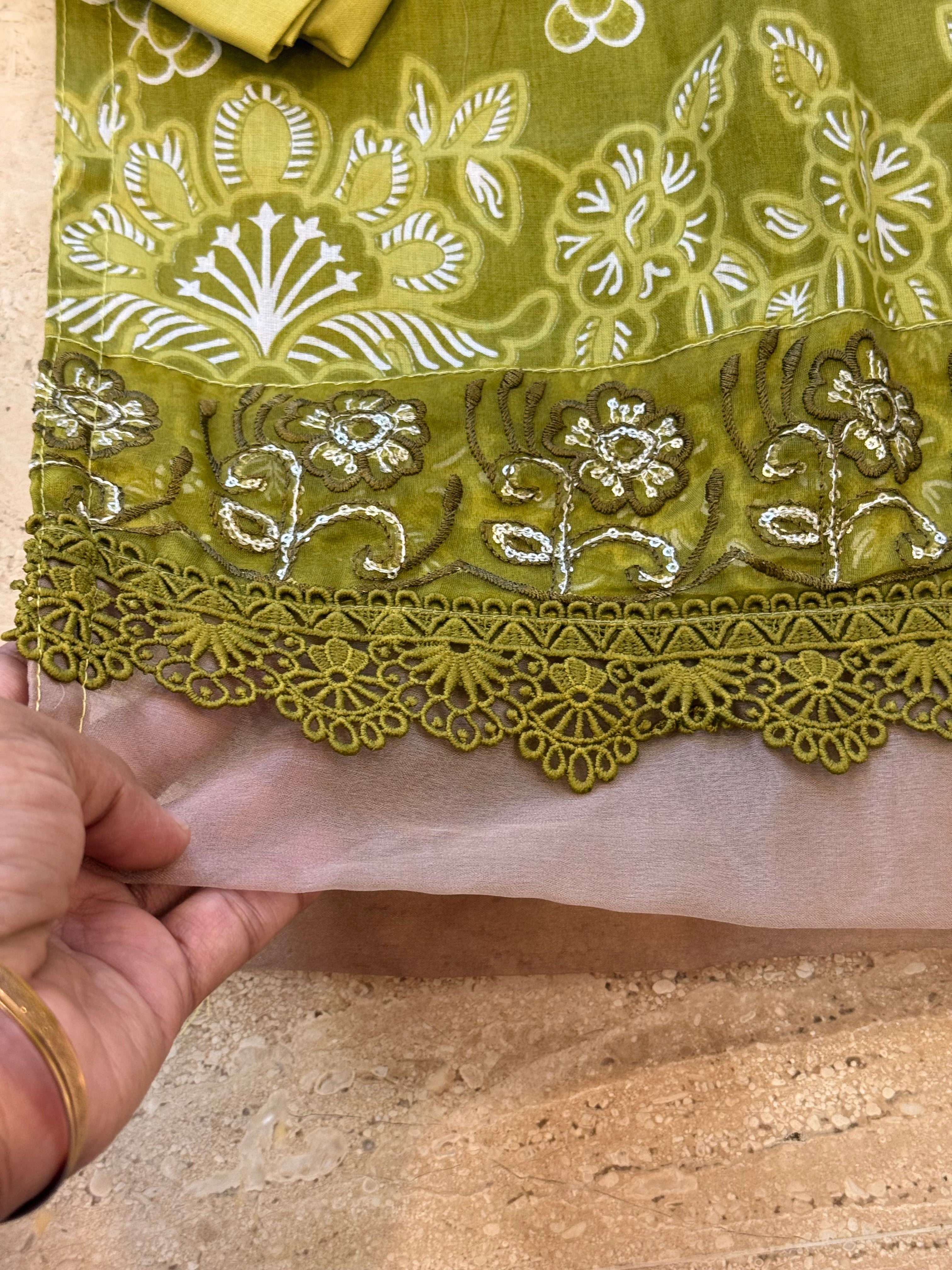 HARSHA GREEN READYMADE SUIT