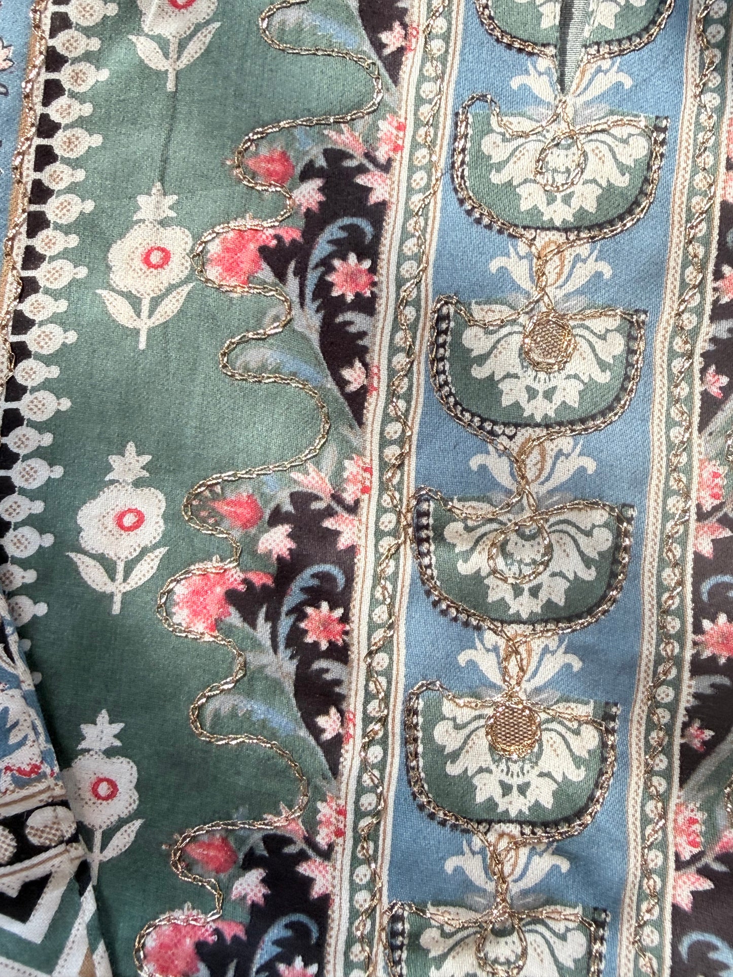 JHILMIL MUSLIN READYMADE GREEN SUIT 10 Q