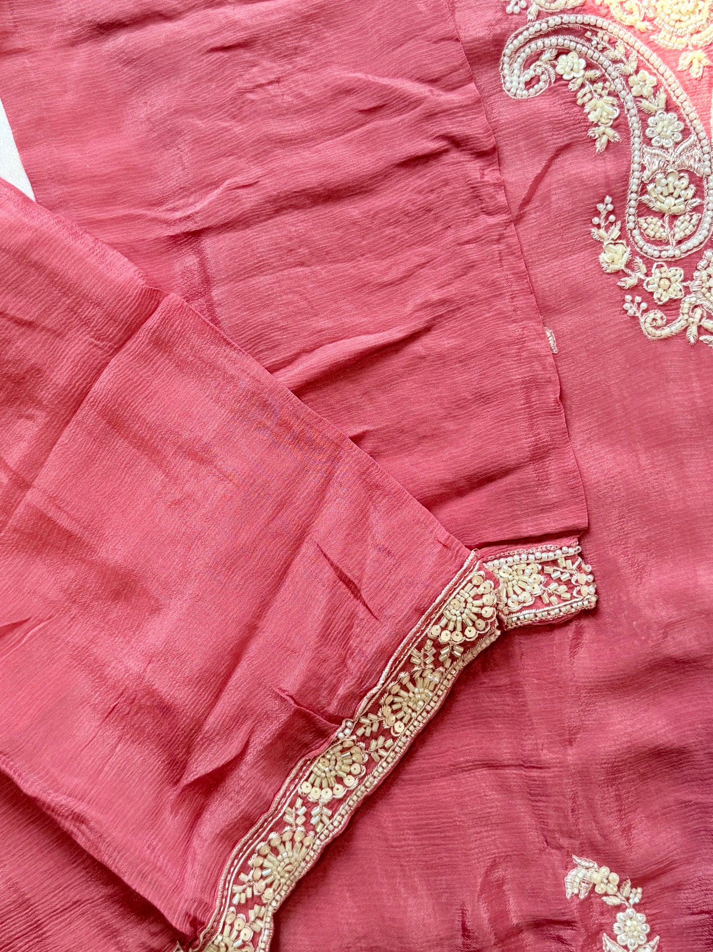 HAYA PURE GEORGETTE CO-ORD SET READYMADE Q