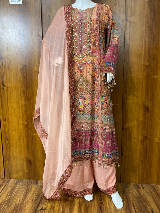 PURE CREPE PALZO SUIT 9143