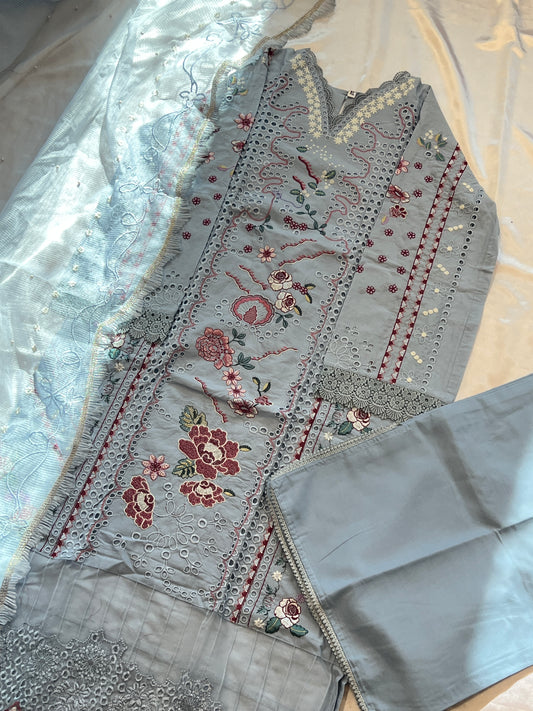 RAHI PURE COTTON EMBROIDERY SUIT 9