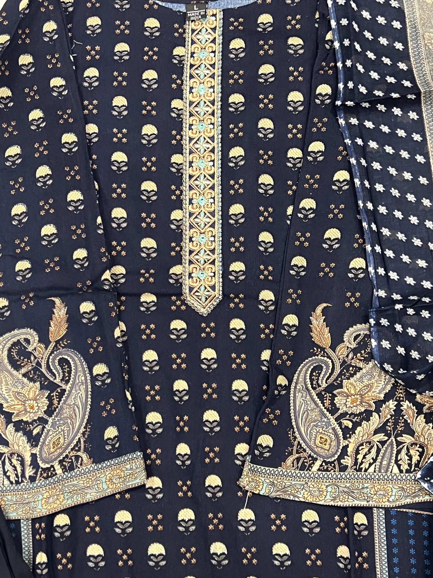 PAISLEY COTTON EMBROIDERY READYMADE SUIT 6 Q
