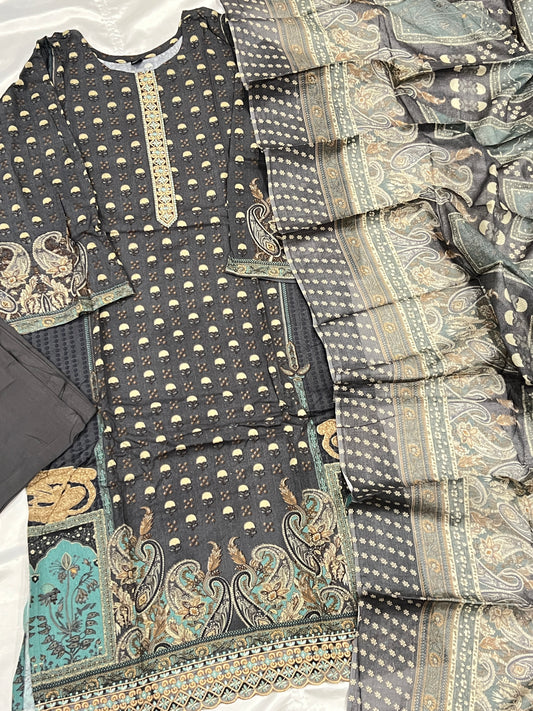 PAISLEY COTTON EMBROIDERY READYMADE SUIT 4 Q