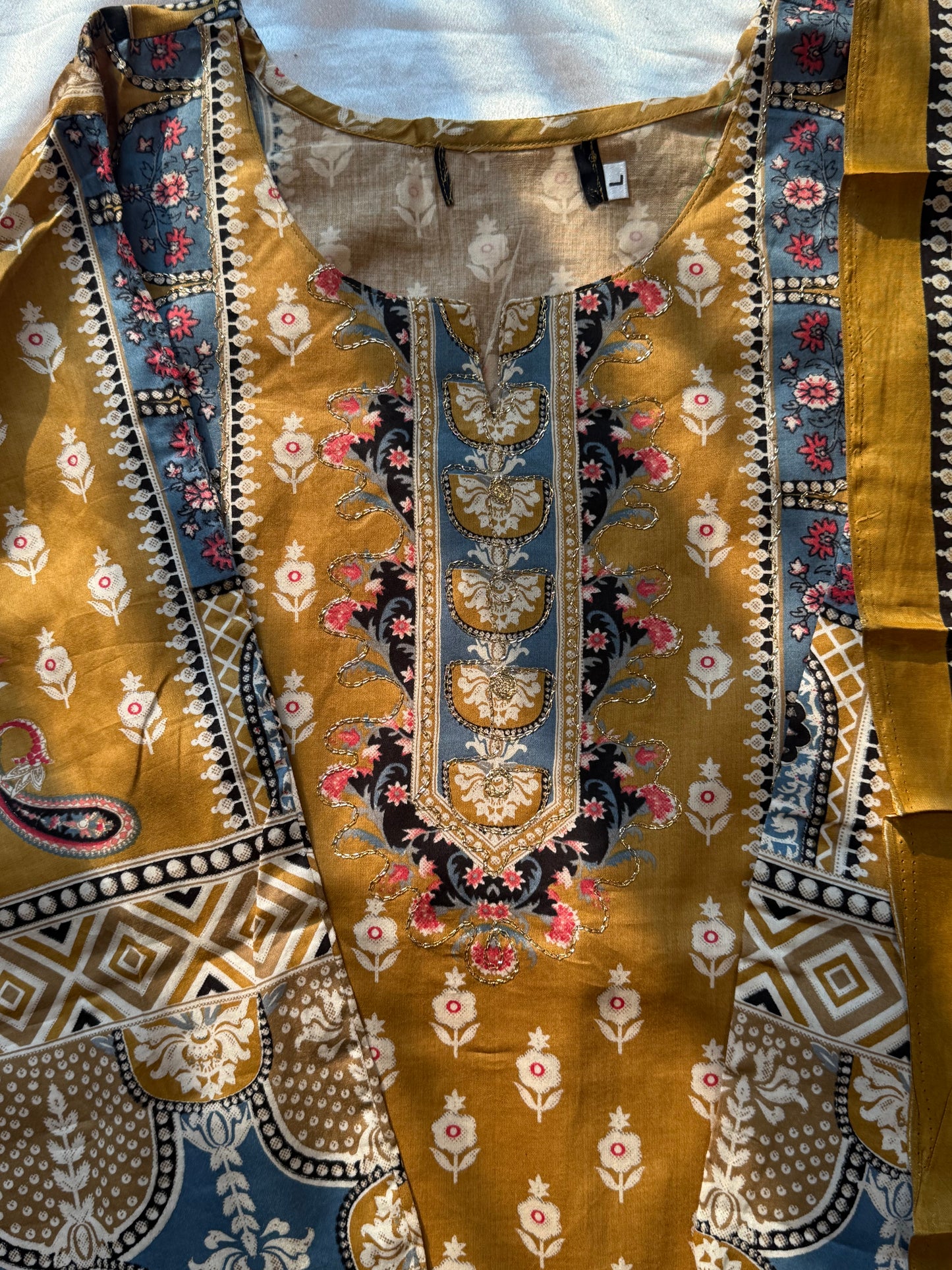 JHILMIL MUSLIN READYMADE SUIT 8 Q