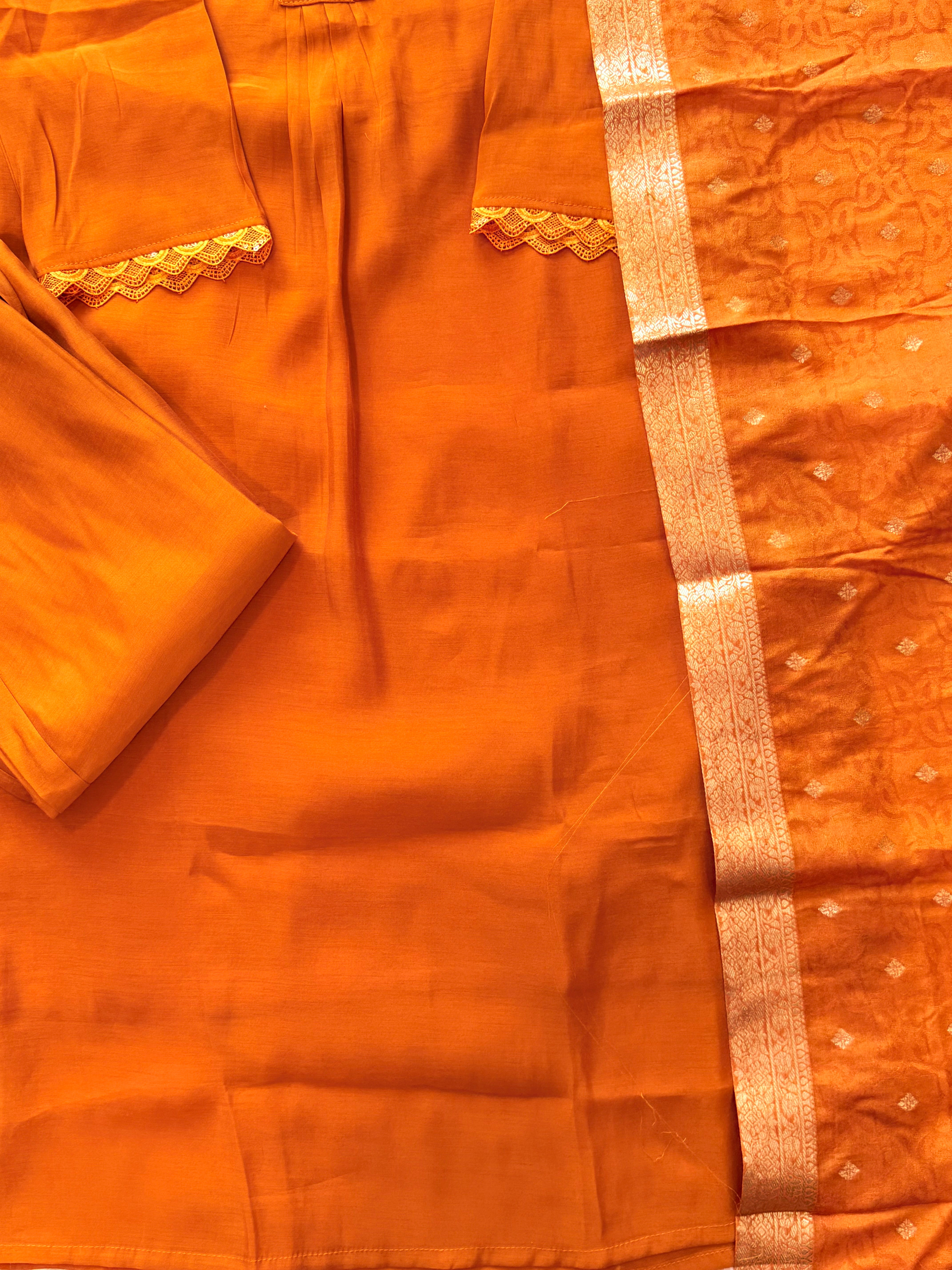 SABA MUL CHANDERI HANDWORK SUIT 5 Q