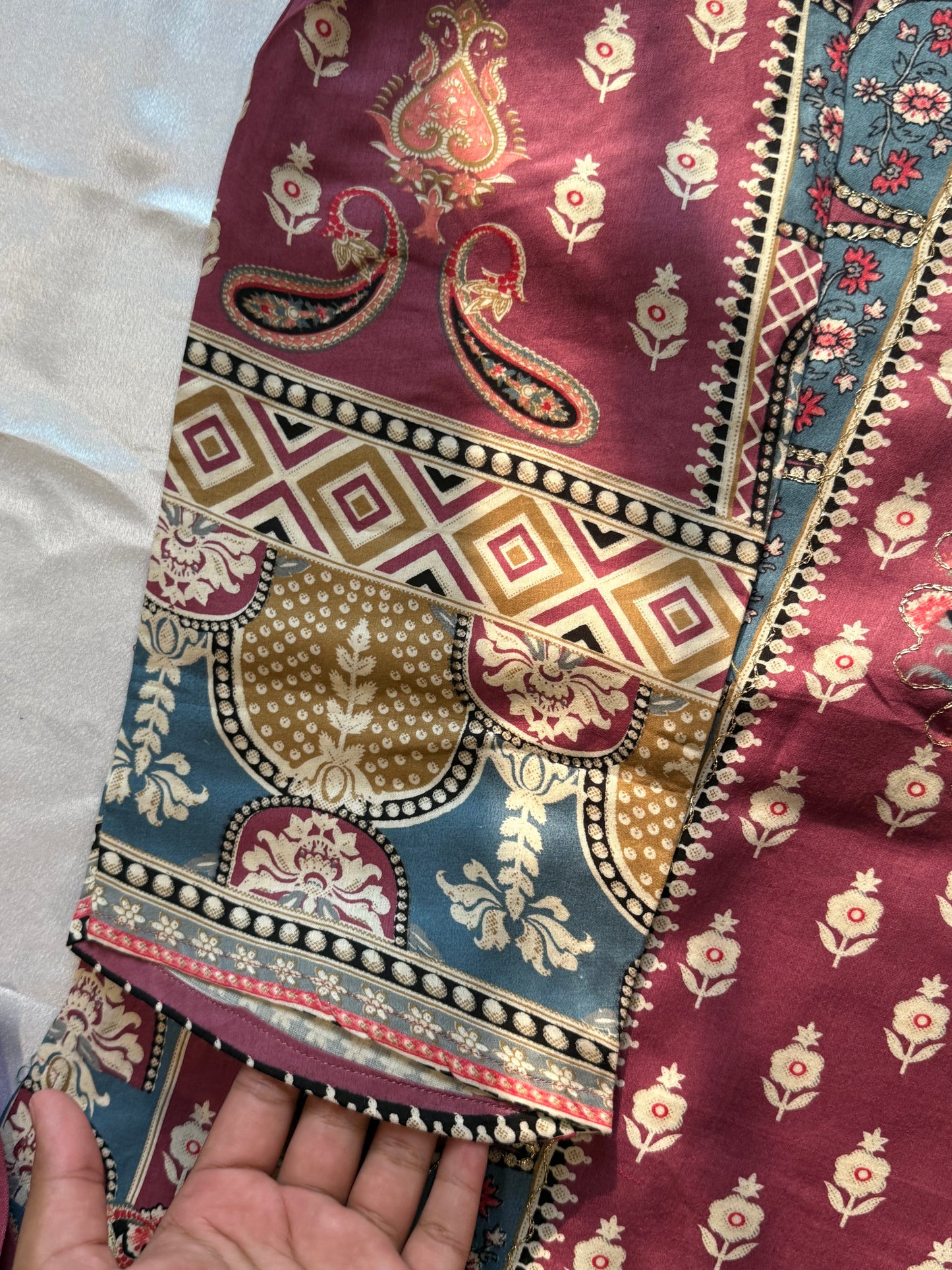 JHILMIL MUSLIN READYMADE PINK SUIT 7 Q