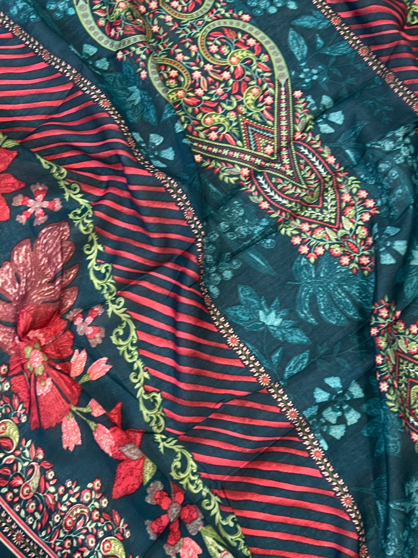 CASMERE COTTON EMBROIDERY READYMADE SUIT 4 Q