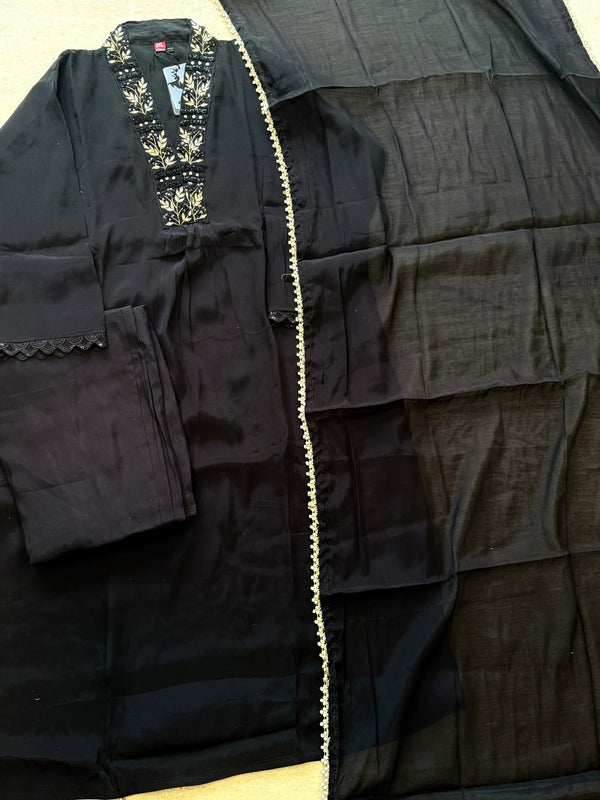 MUL CHANDERI HANDWORK SUIT 6