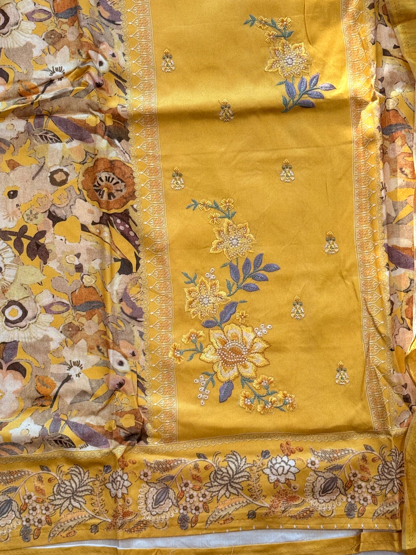 AARANYA MUSTARD LAWN EMBROIDERY SUIT 4 Q