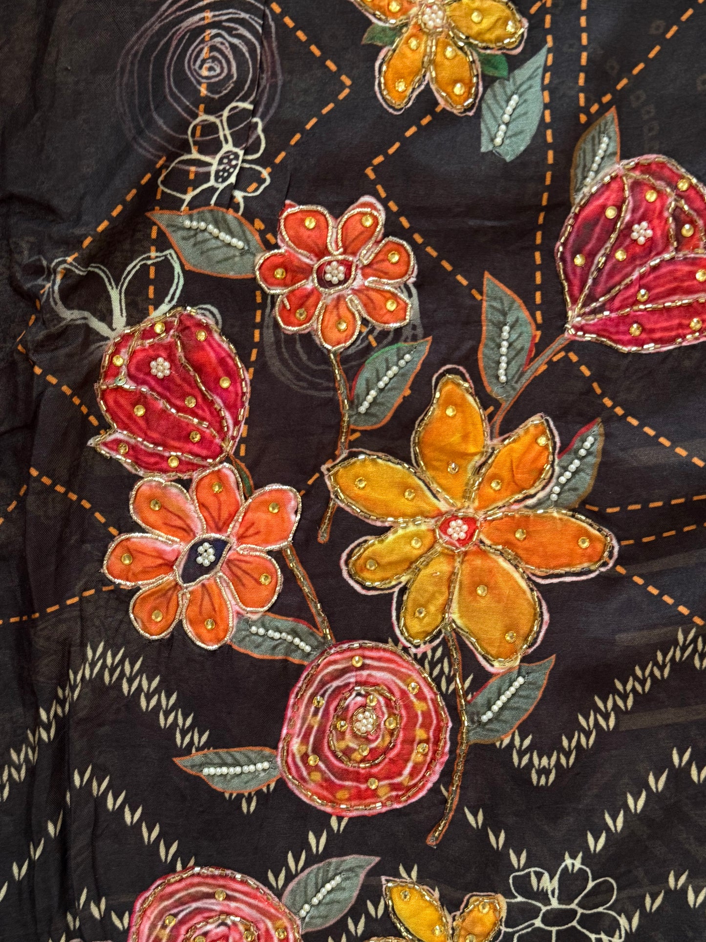 MUSLIN HAND EMBROIDERY SUIT 283