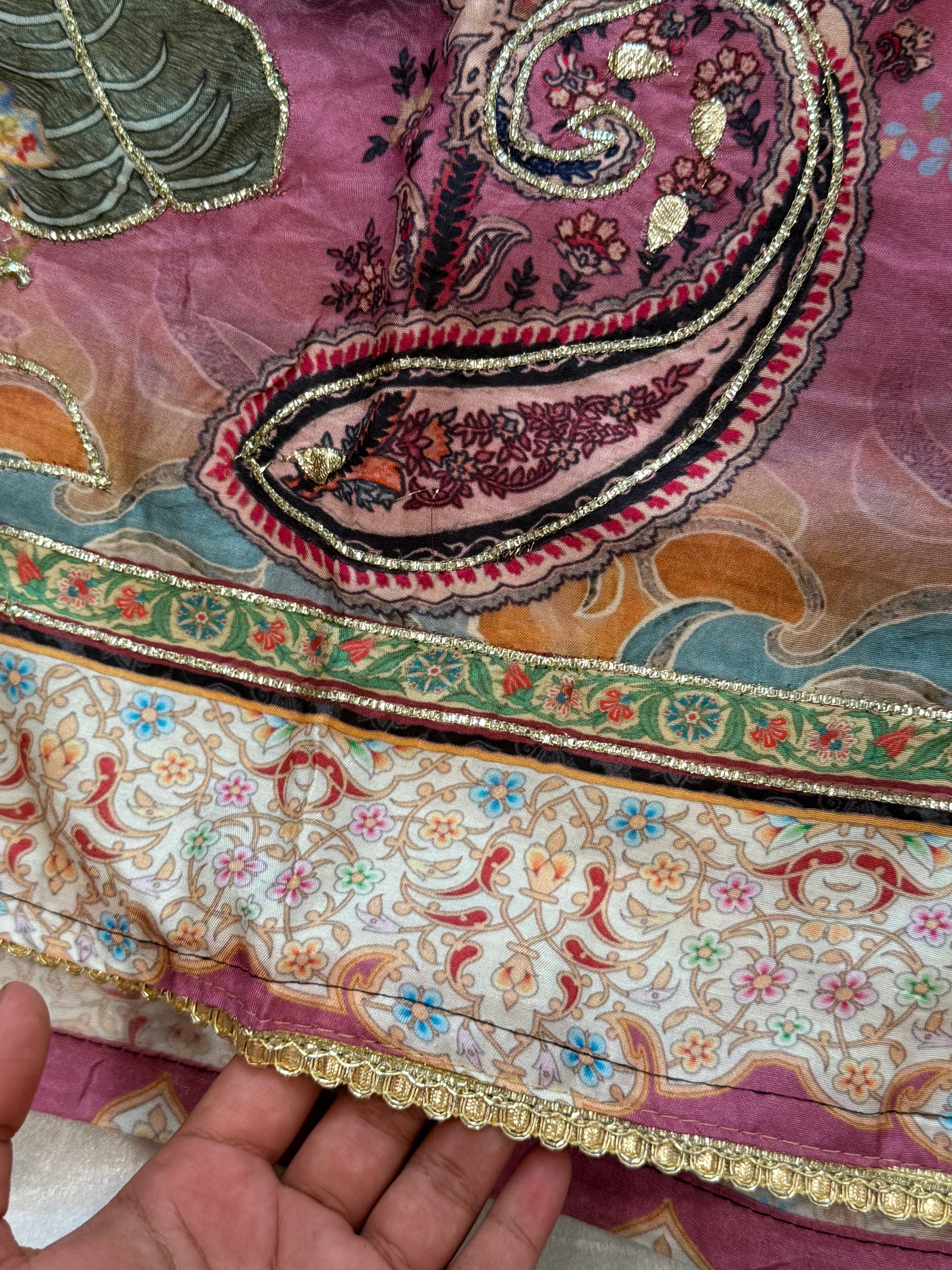 MUSLIN HAND EMBROIDERY SUIT 282 Q