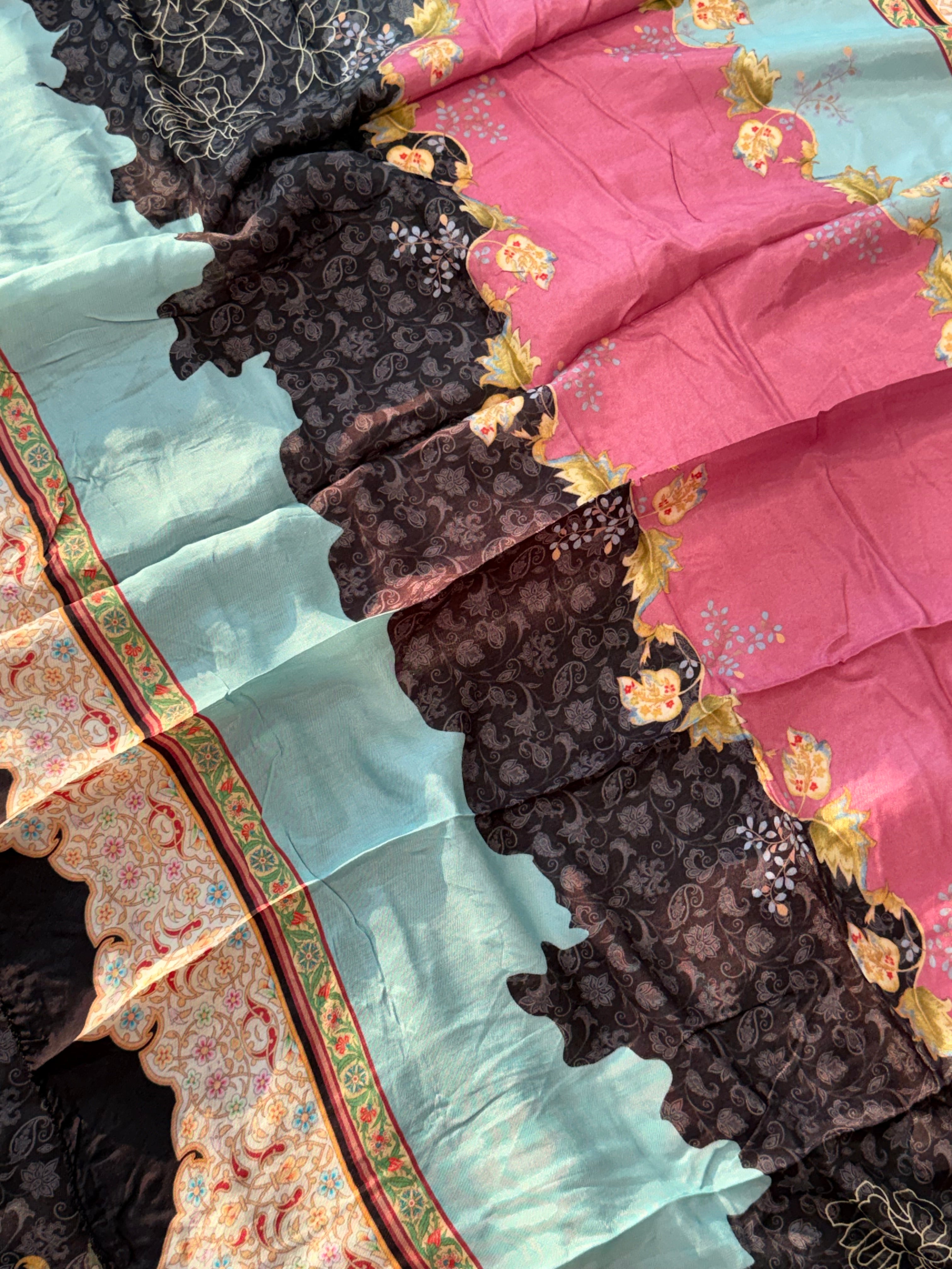 MUSLIN HAND EMBROIDERY SUIT 282 Q