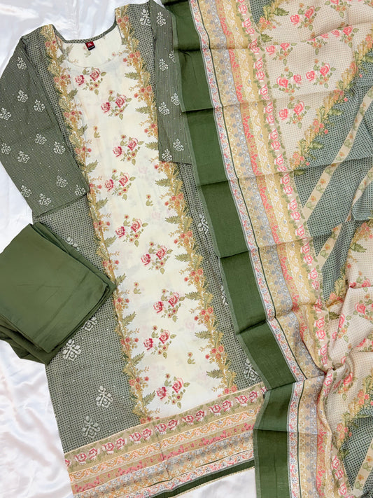 ZARA MUSLIN READYMADE SUIT Q