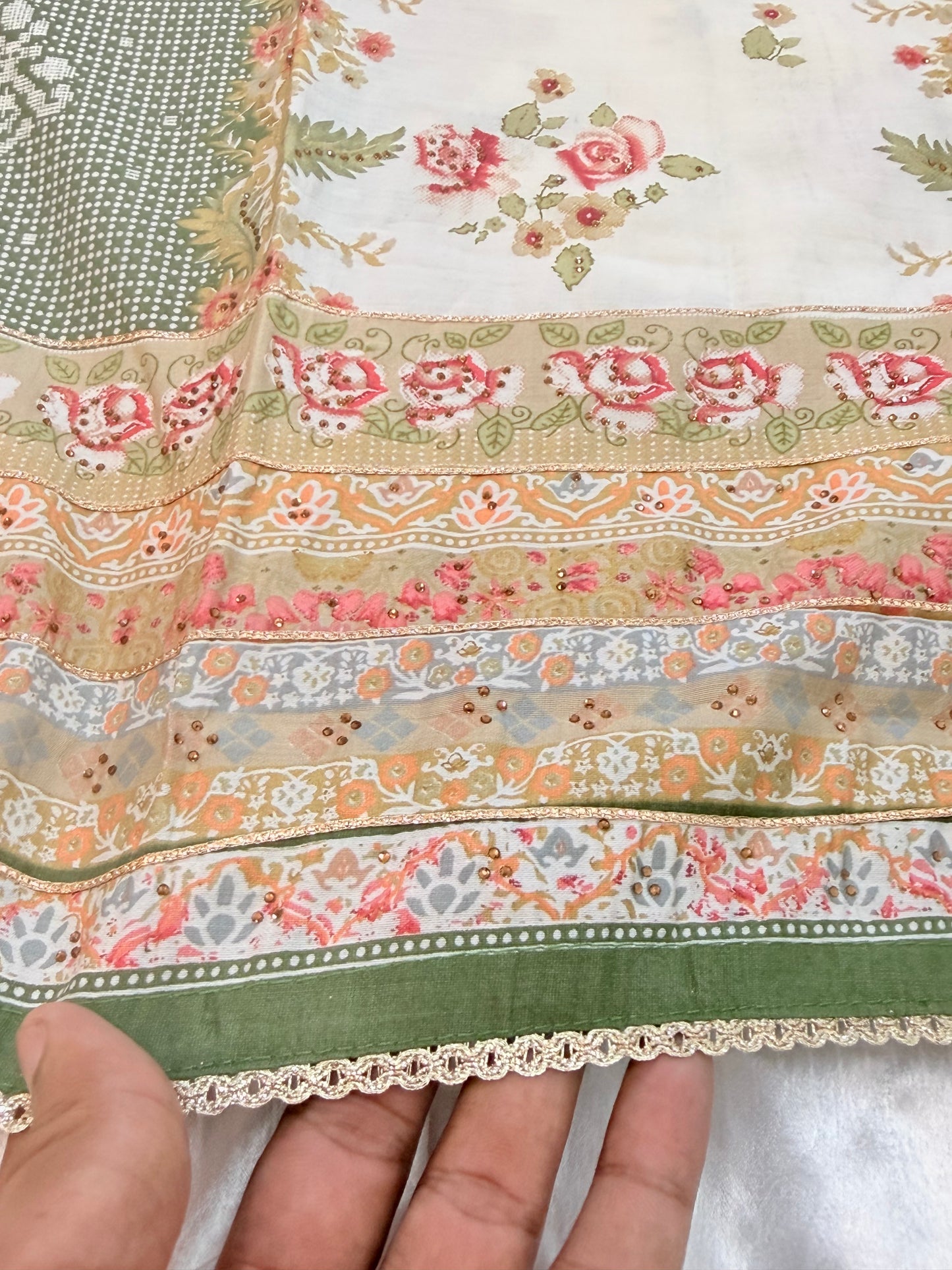 ZARA MUSLIN READYMADE SUIT Q