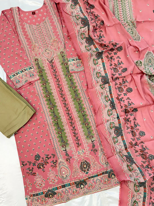 MUSLIN READYMADE SUIT 4 Q