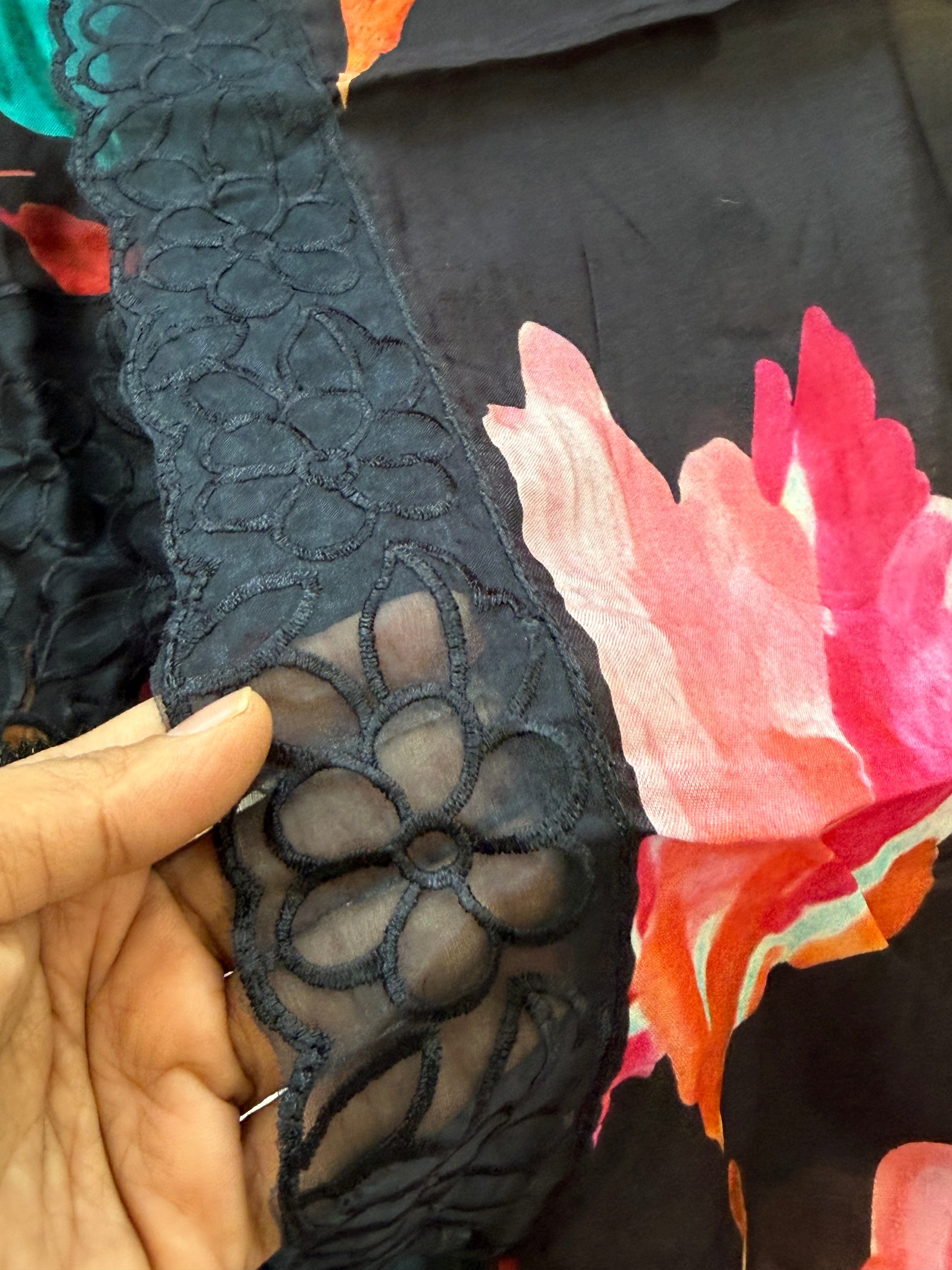 RAHI MUSLIN FARSHI SHALWAR SUIT Q