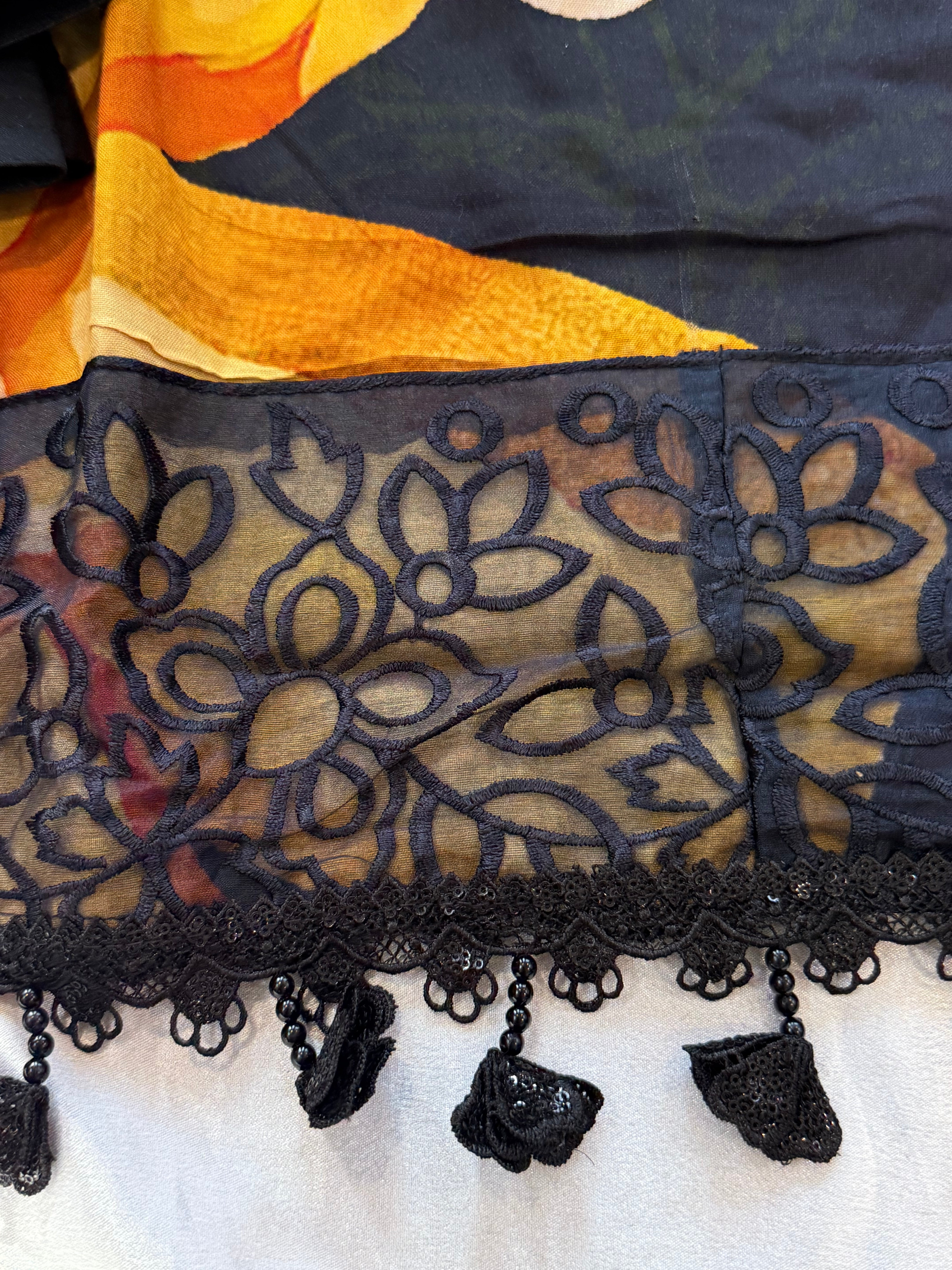 RAHI MUSLIN FARSHI SHALWAR SUIT