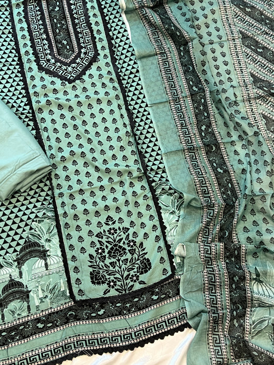 CS LAWN COTTON EMBROIDERY SUIT 1