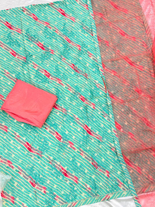 ROLEX PURE COTTON EMBROIDERY SUIT Q